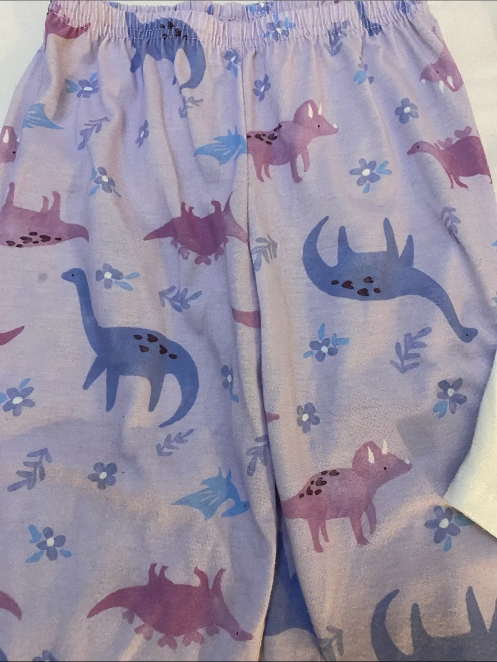 Carter's Purple & White Dino 3-Piece Pajama Set